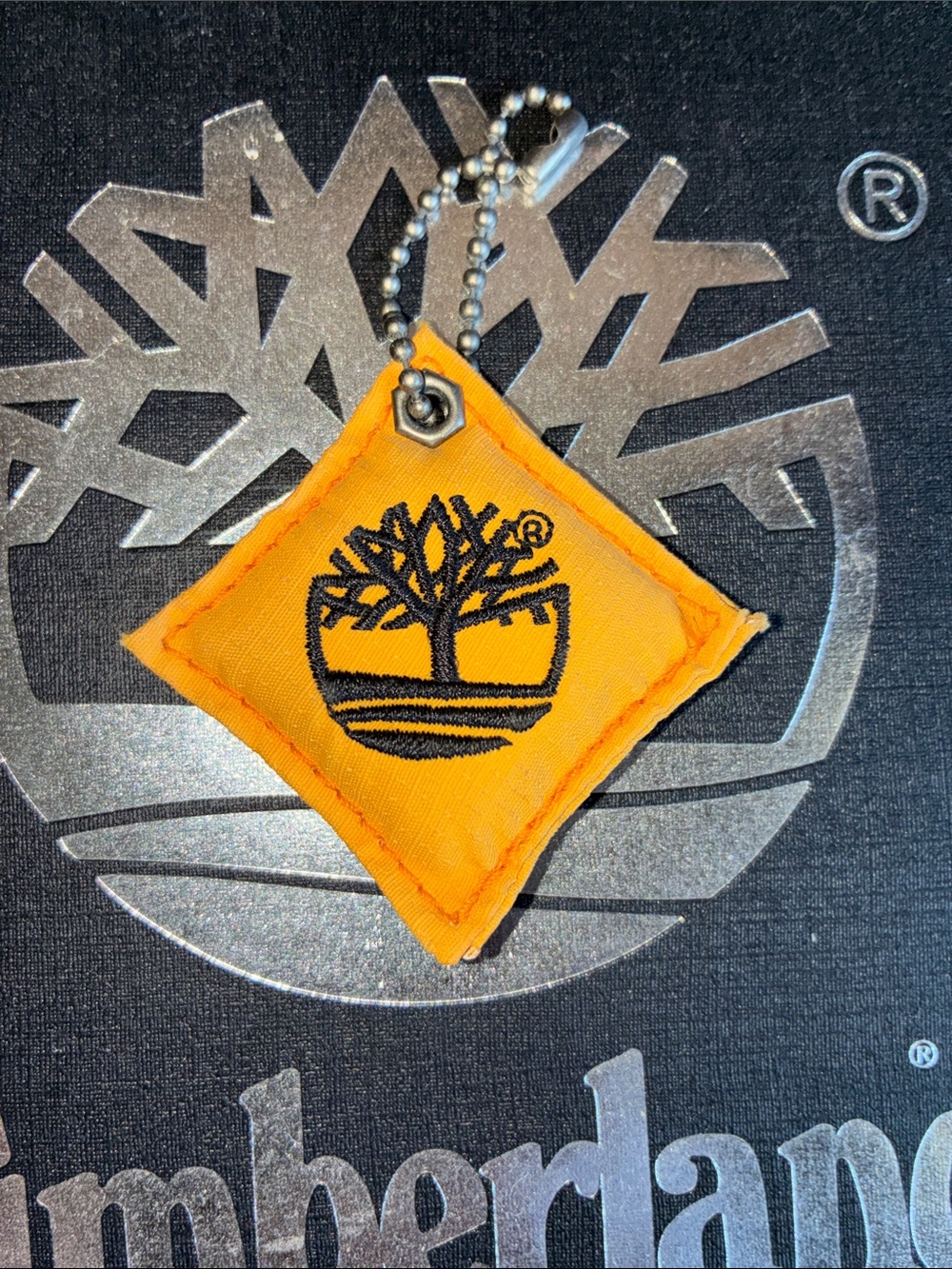 Timberland Orange Fabric Boot Tag